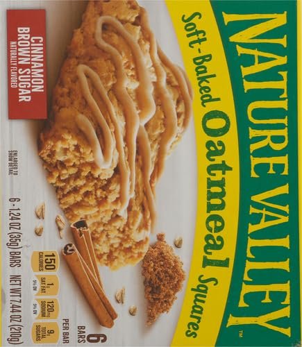 Nature Valley Soft-Baked Oatmeal Squares, Cinnamon Brown Sugar, 6 ct, 7.44 OZ - Image 2